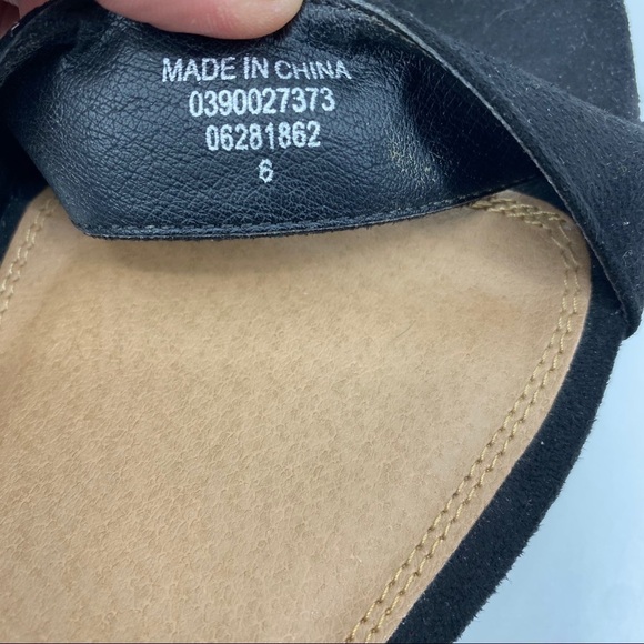 ASOS black platform ankle wrap sandal 6/8 - Picture 9 of 10